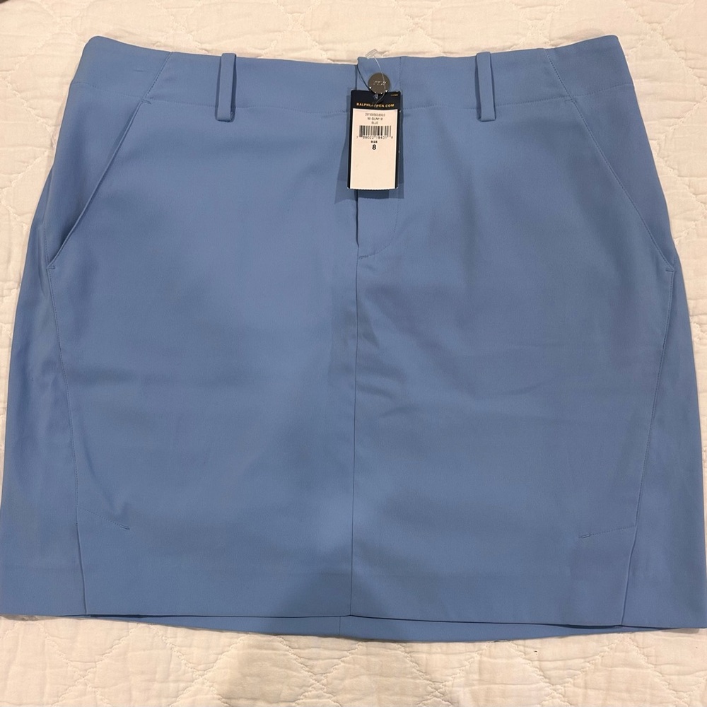 Women's POLO Golf by Ralph Lauren NWT Size 8 Blue Skort Pockets Pickleball